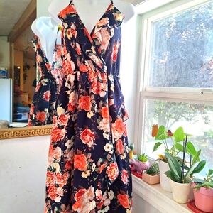 LaBanga high low floral dress size M